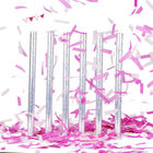 Tubes Flame Retardant Paper Pink Confetti Wands