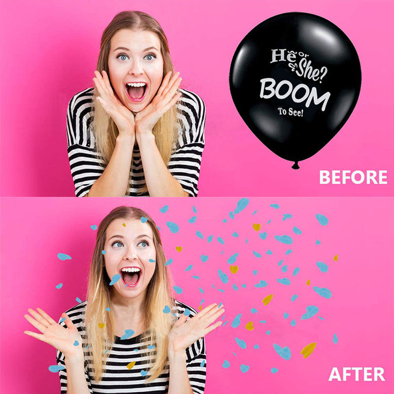 Tassel Gender Reveal Confetti Balloon